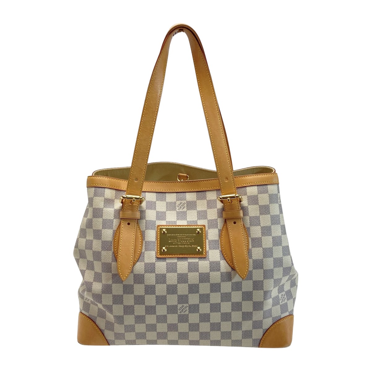 【中古】LOUIS VUITTON ルイヴィトン ダミエ・アズール ハムテッドMM N51206 トートバッグ 布袋有 Bランク