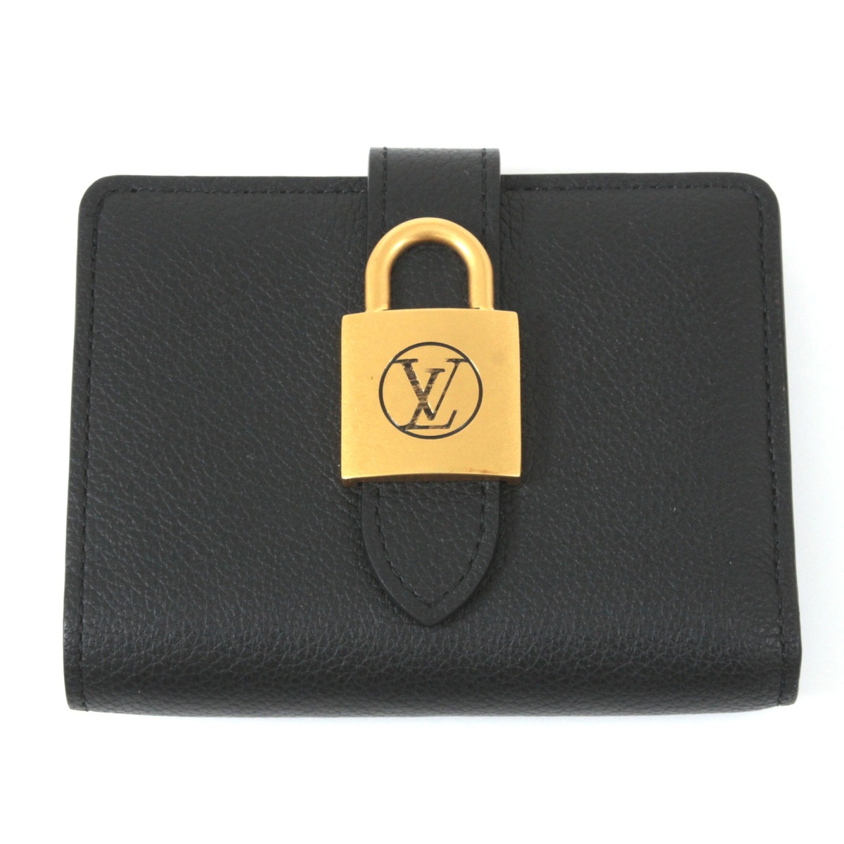 【中古】LOUIS VUITTON ルイヴィトン ポルトフォイユ・ロウキー 2つ折り財布 M12408 ブラック Aランク 78,650円