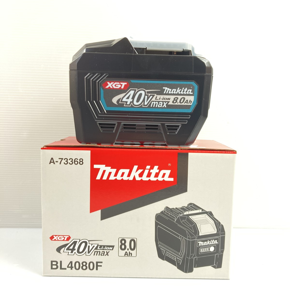 【中古】MAKITA マキタ バッテリー 40v 8.0Ah 【PSEマーク有】 BL4080F ブラック 未使用品 (5) Sランク|リサイクルビッグバン店