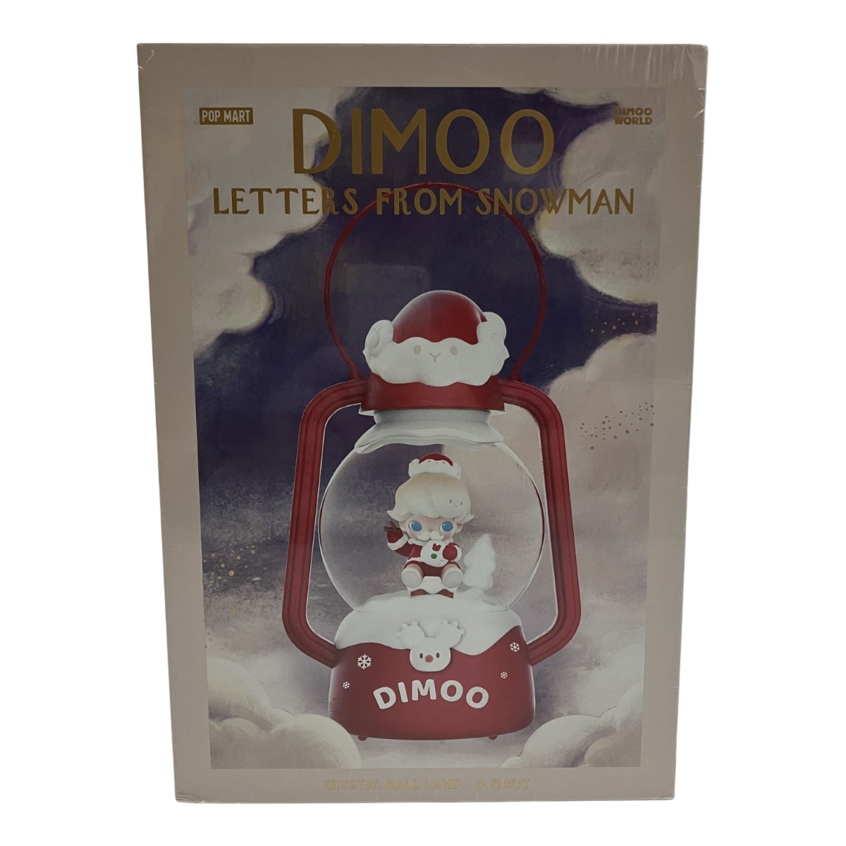 ▽▽【中古】 DIMOO  LETTERS FROM SNOWMAN 結晶どんぶり鉢 照明ランプ 未開封品 箱不都合 N序列付ける