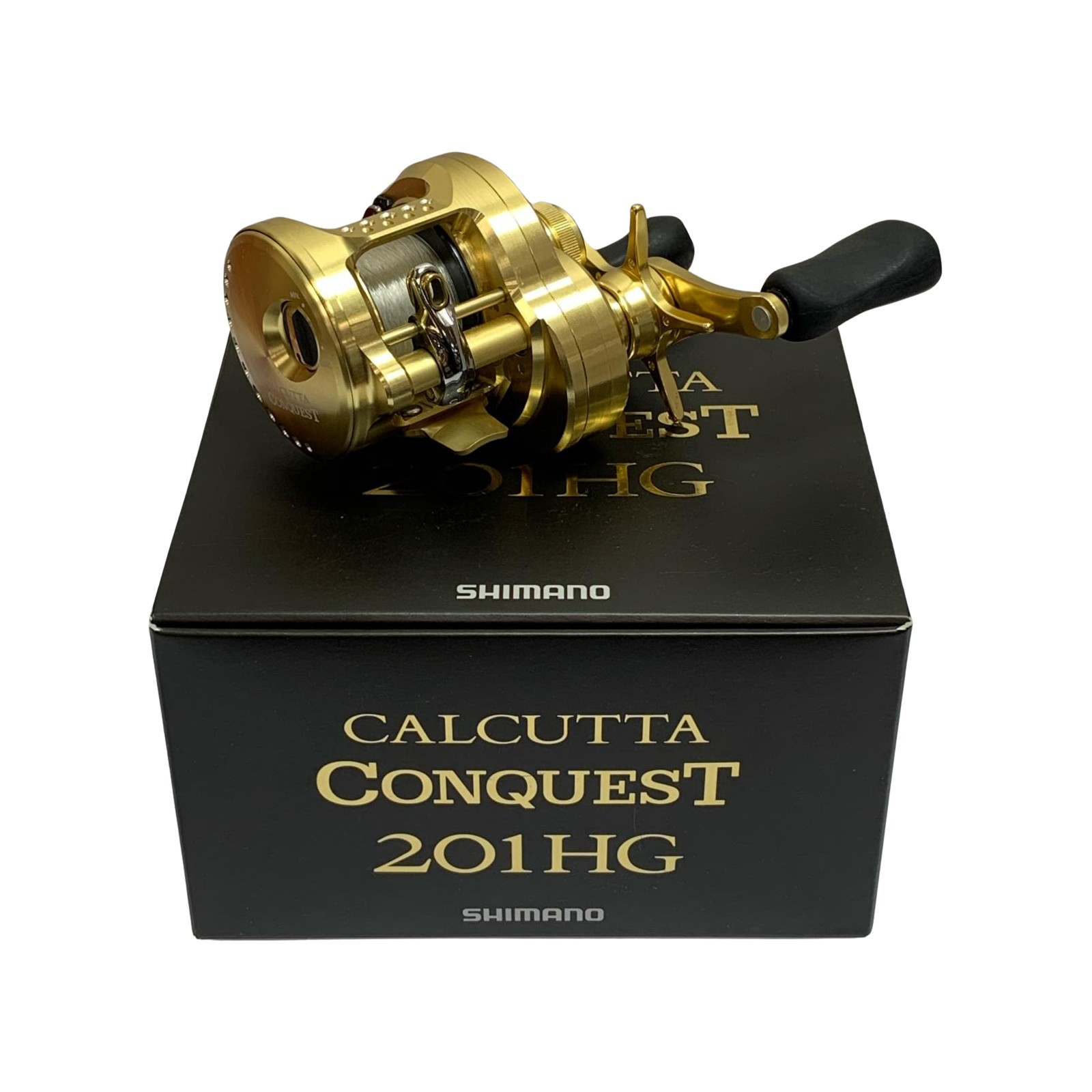 ★★【中古】SHIMANO シマノ 21カルカッタコンクエスト 201H ベイトリール 箱付 04239 Bランク
