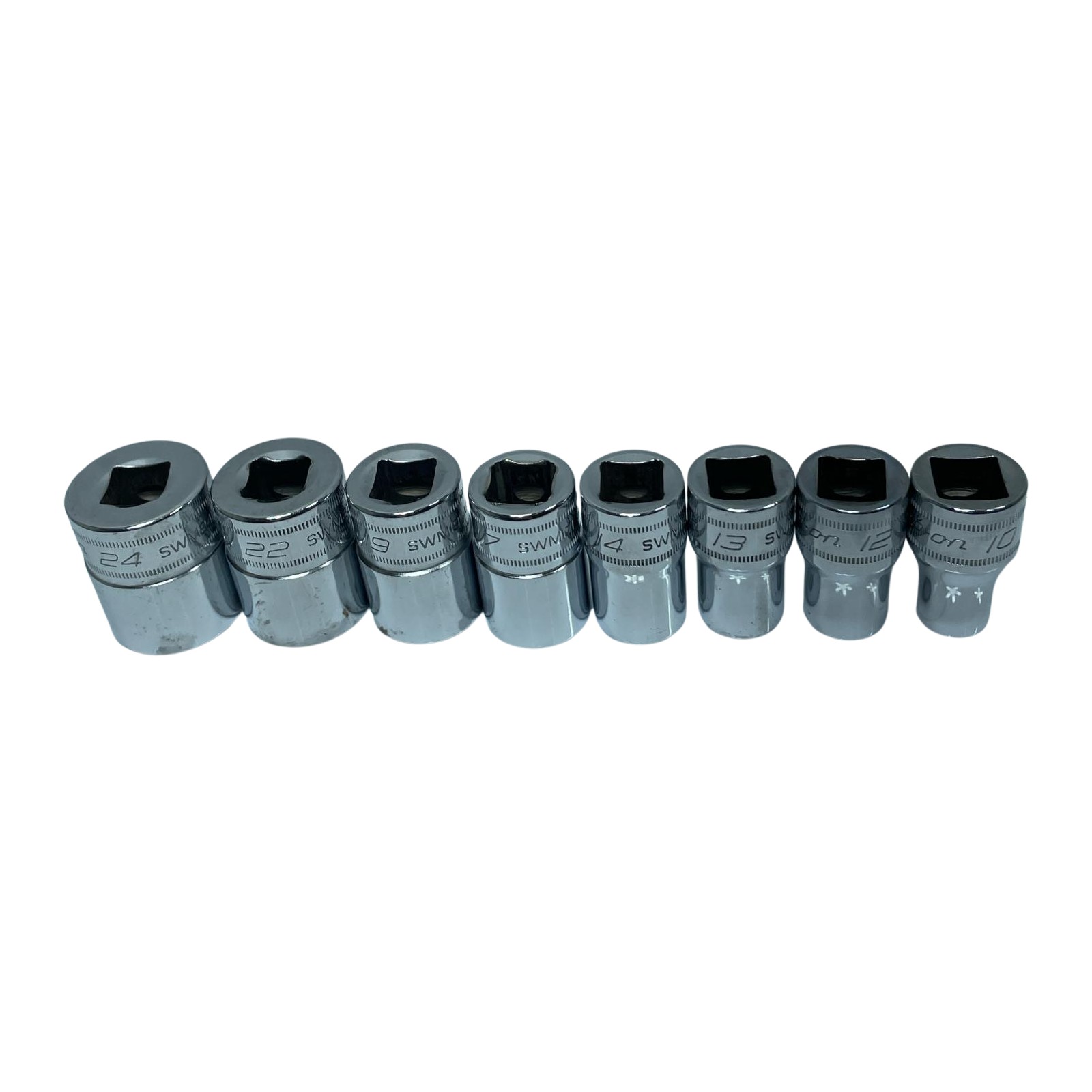 【中古】Snap-on スナップオン ソケット SWM101/121/131/141/171/191/221/241  8個仕掛ける C価値づける