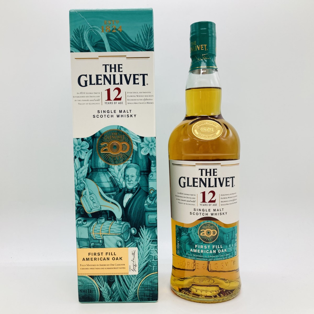 THE GLENLIVET 12年 シングルモルトウイスキー 旧ボトル ザ・グレンリベット 12年 旧ボトル 43度 750ml 並行品 : リカー
