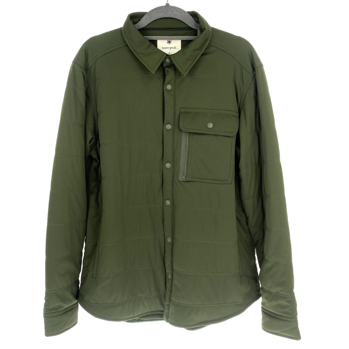 ##【中古】snowpeak スノーピーク Flexible Insulated Shirt SW-20金003 モスグリーン M大きさ A序列付ける