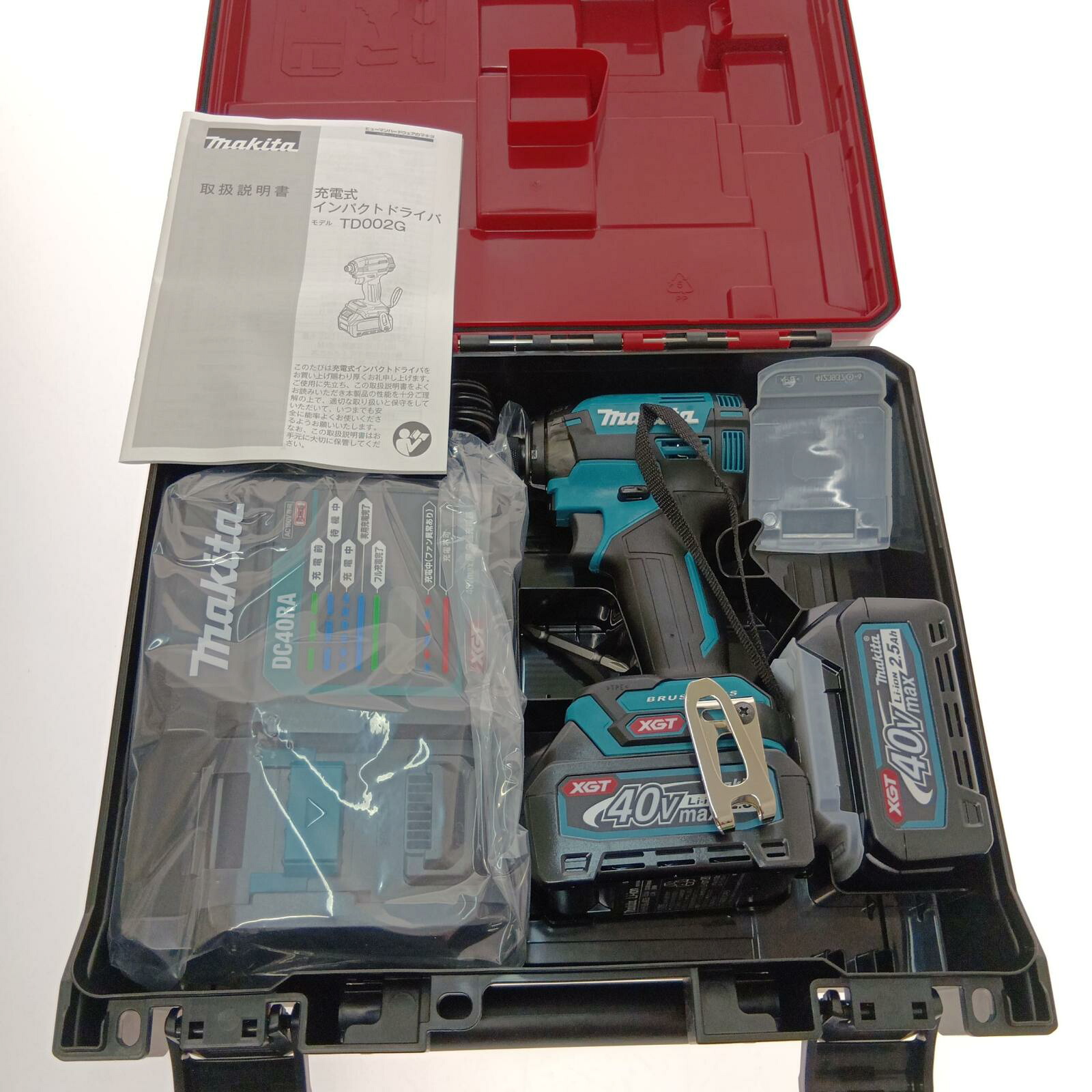 □□【中古】MAKITA マキタ 充電式インパクトドライバ　40ｖ TD002GRDX ブルー Sランク