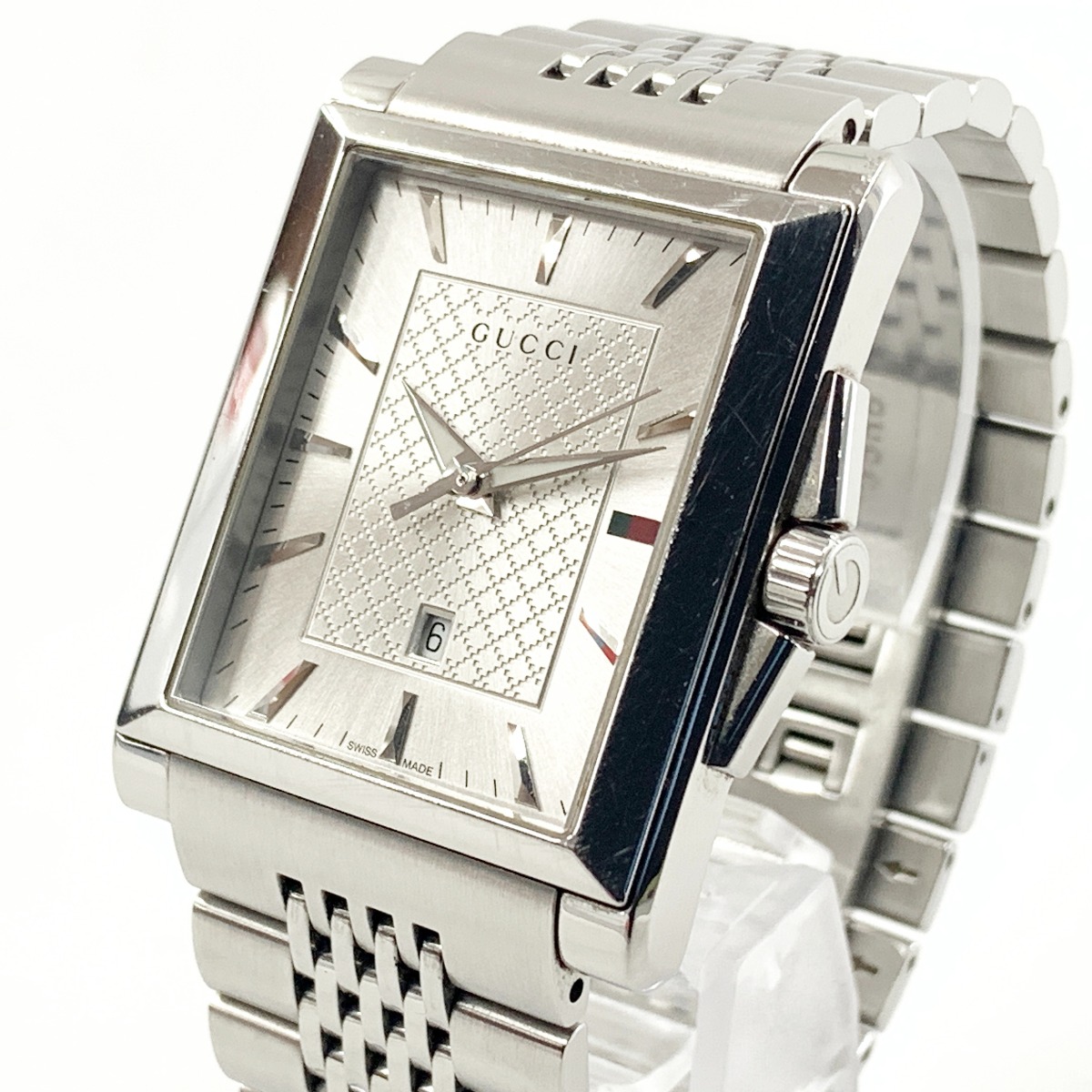 楽天市場】GUCCI(グッチ) Gレクタングル 138.5 シルバー文字盤