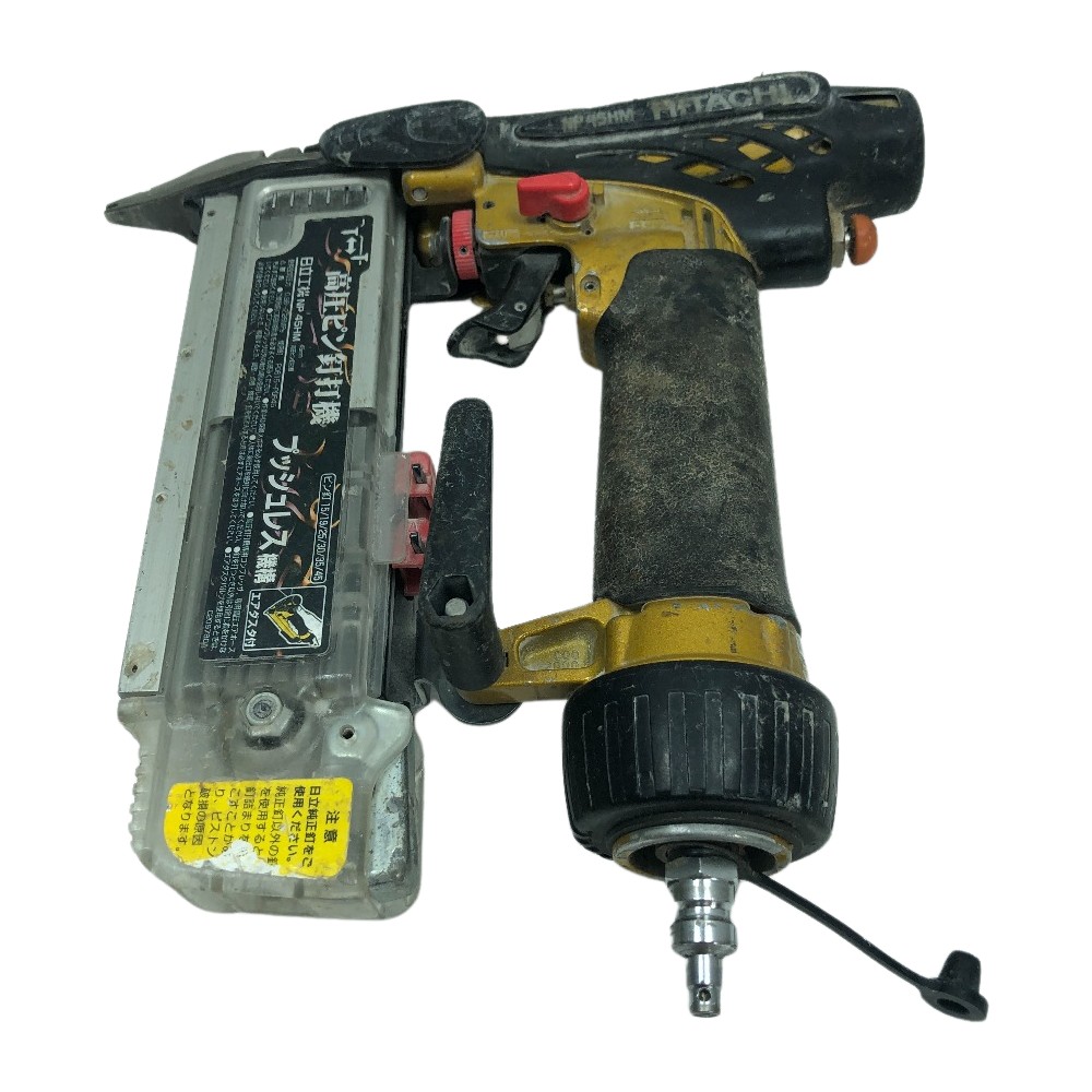 【中古】HITACHI 日立 高圧いの一番釘打機 容れもの付 エア湖物の具 NP45HM ゴールド C位置づける
