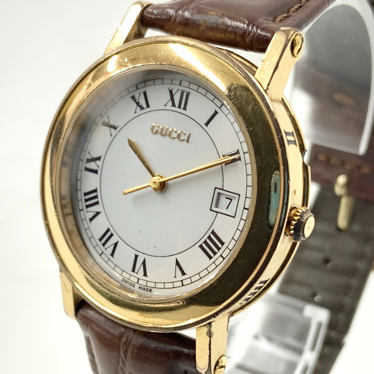 〇〇【中古】GUCCI グッチ クォーツ 腕時計 7200M ゴールド 現状渡し  Cランク