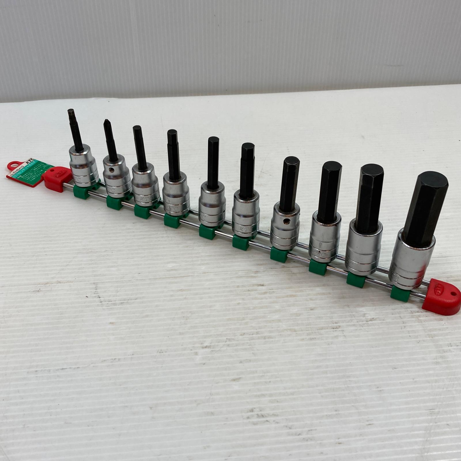 κκ【中古】KTC ケーティーシー 手道具 お手々物の具 ソケット仕掛ける 10個仕掛ける ソケット保持者付き添い人 BT4 A価値づける