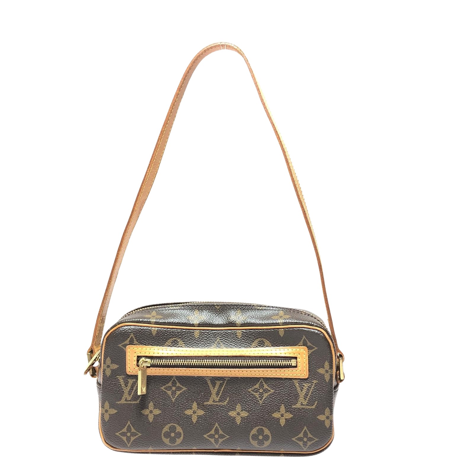 ▼▼【中古】LOUIS VUITTON ルイヴィトン レディース ショルダーバッグ モノグラム ポシェットシテ M51183 赤銅色 B序列付ける