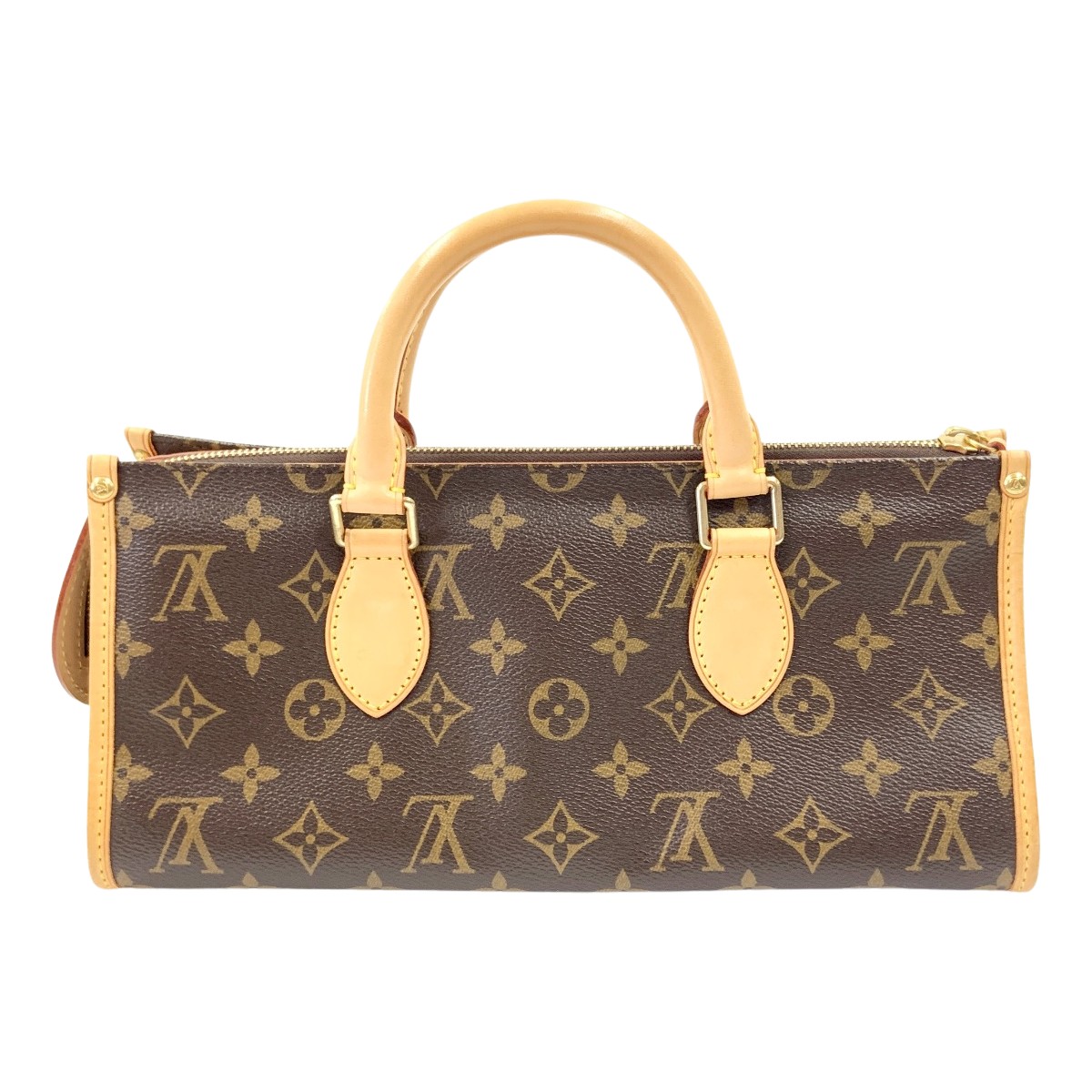 〇〇【中古】LOUIS VUITTON ルイヴィトン モノグラム ポパンクール ハンドバッグ M40009 ブラウン Bランク