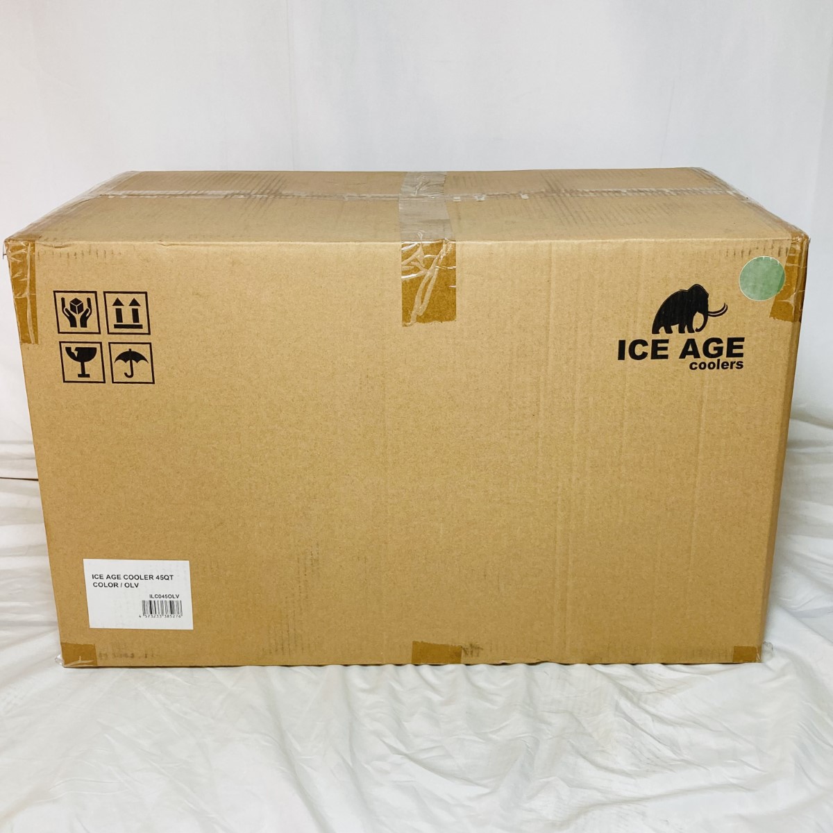 【中古】ICE AGE cooler アイスエイジクーラー 45QT 冷房装置ボックス席 42.6L オリーブ ILC045OLV N価値づける