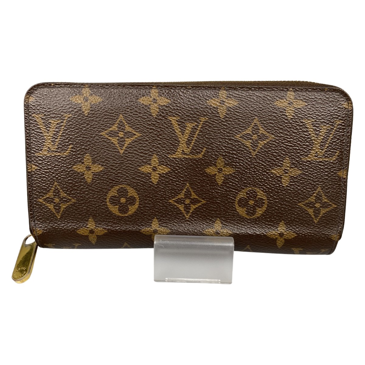 ##【中古】LOUIS VUITTON ルイヴィトン 長紙入れ モノグラム ジッピーウォレット M42616 赤銅色 C位置づける