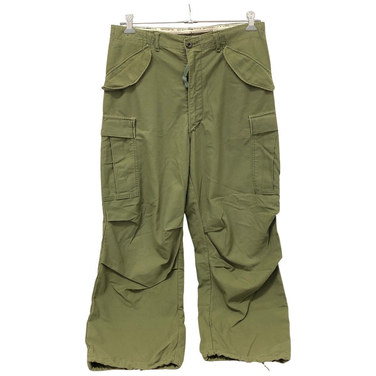 □□【中古】70s US.ARMY パンツ M-65 フィールドパンツ SIZE W31×L35 古着 74年製 SERVALジッパー オリーブ Cランク