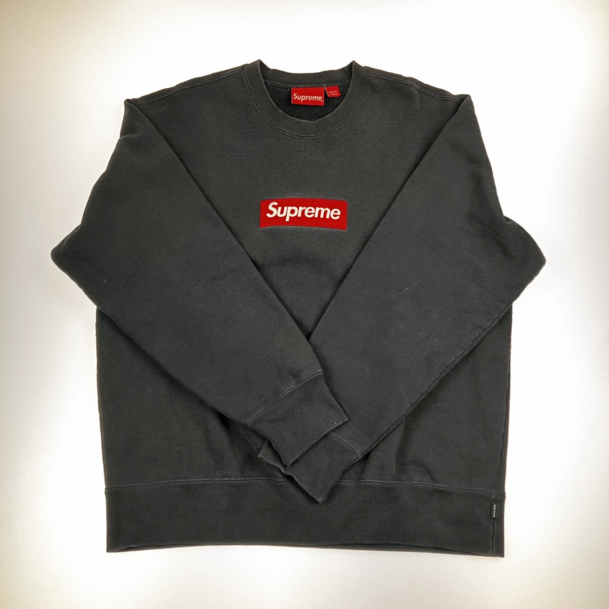 ▽▽【中古】Supreme シュプリーム 2022AW Box Logo Crewneck ボックスロゴ スウェット Msize ブラック Cランク｜リサイクルビッグバン店
