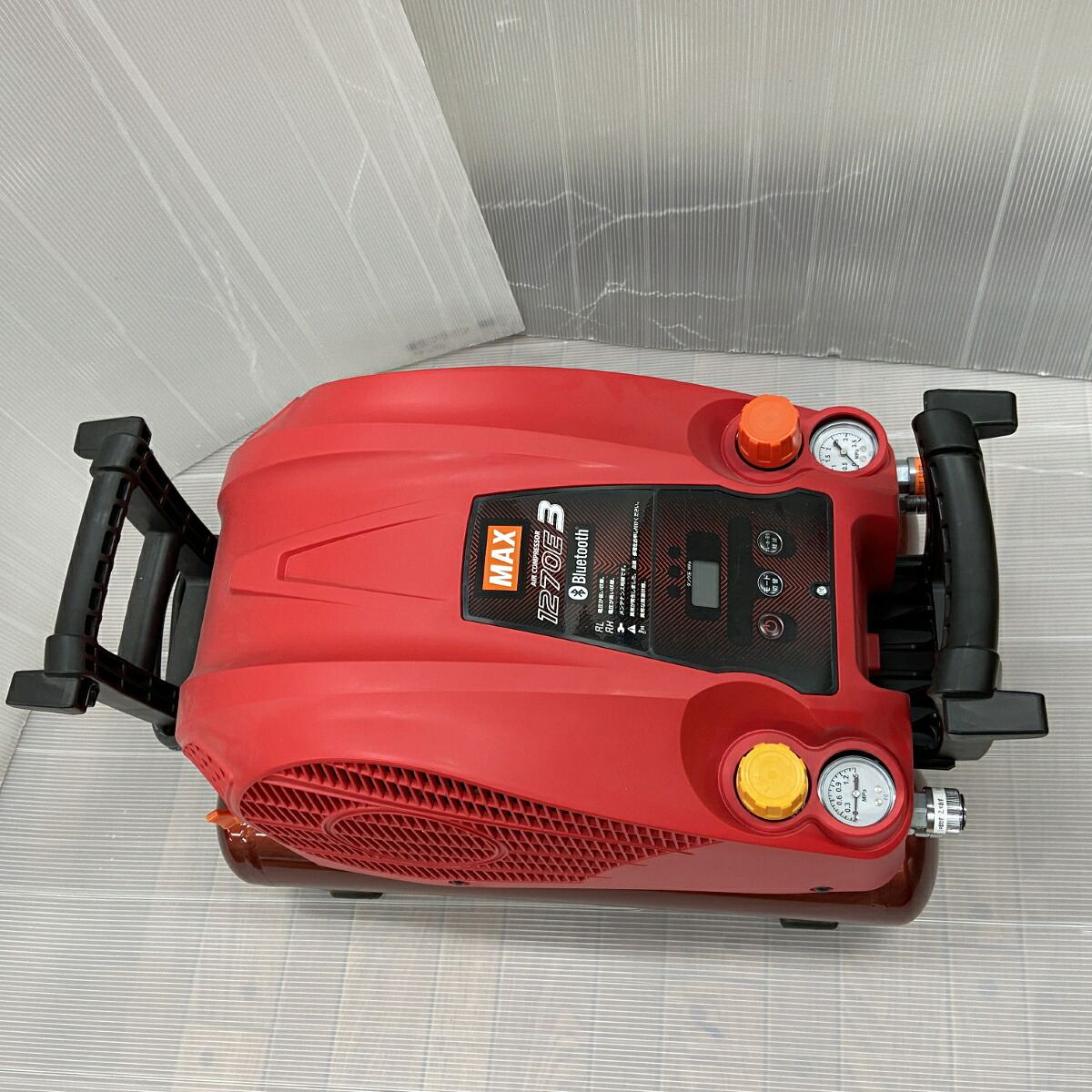 ΦΦ【中古】MAX マックス エア湖物の具 コンプレッサー AK-HL1270E3 赤いこと S位置づける
