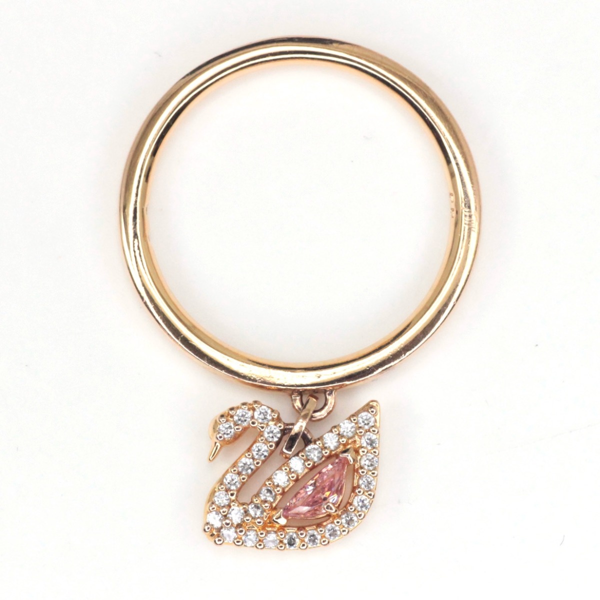 【中古】SWAROVSKI スワロフスキー ダズリングスワン 指輪 14号 5549307 Bランク
