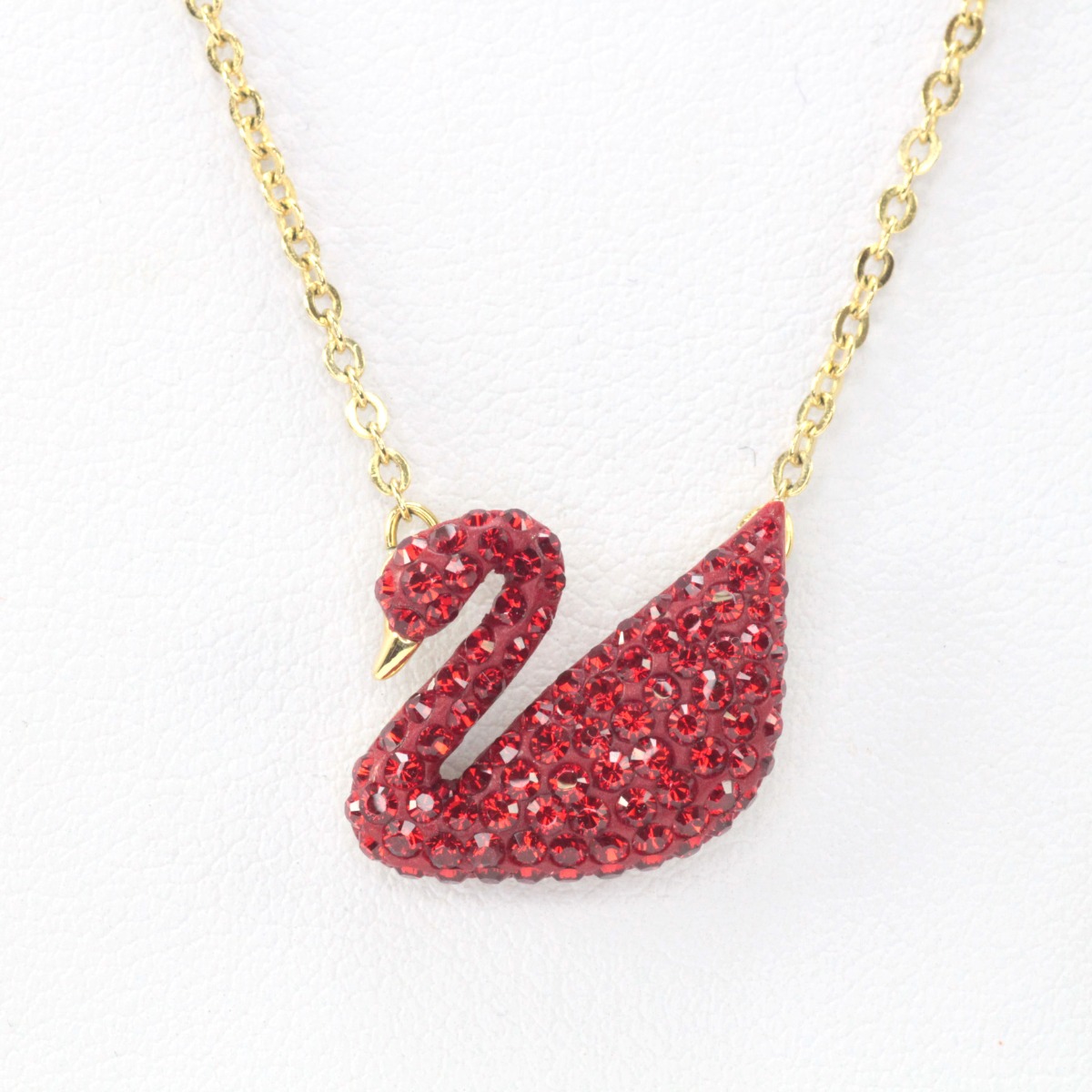 【中古】SWAROVSKI スワロフスキー アイコニックスワン ペンダント ネックレス 37-41cm 5465400 Bランク｜リサイクルビッグバン店