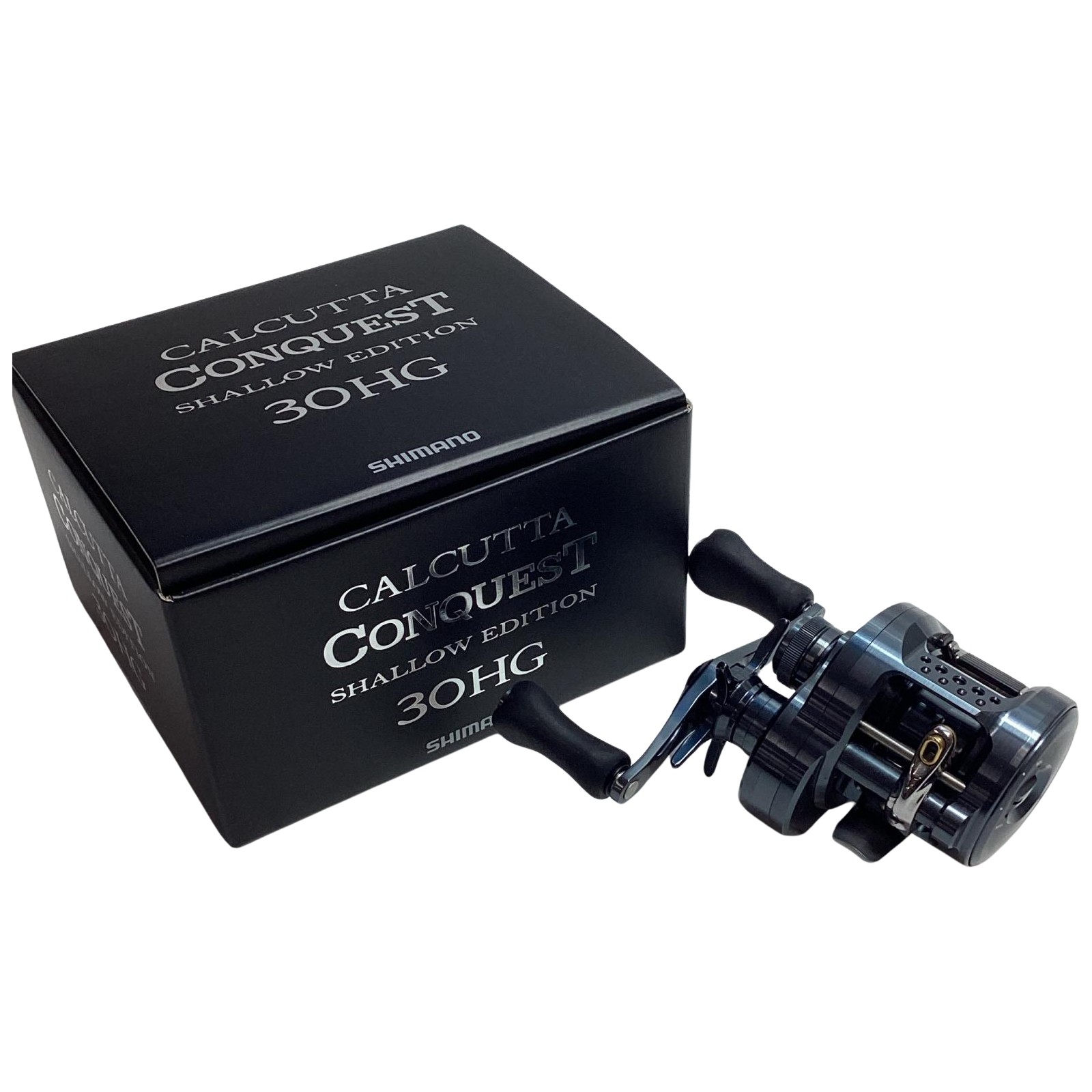 【中古】SHIMANO シマノ リール ベイトリール 24カルカッタコンクエスト シャローエディション 30HG 046734 リールポーチ、箱付 Bランク