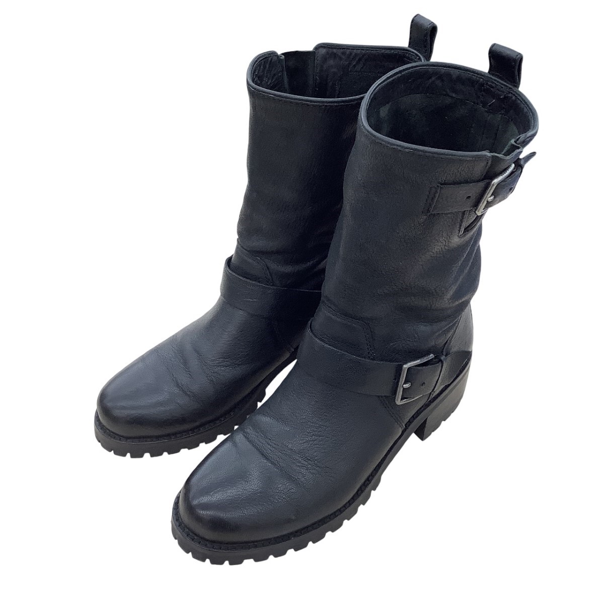 【中古】COLE HAAN コールハーン レディース ショートブーツ SIZE 6B(23cm相当) F16-BT W00198 ブラック Bランク