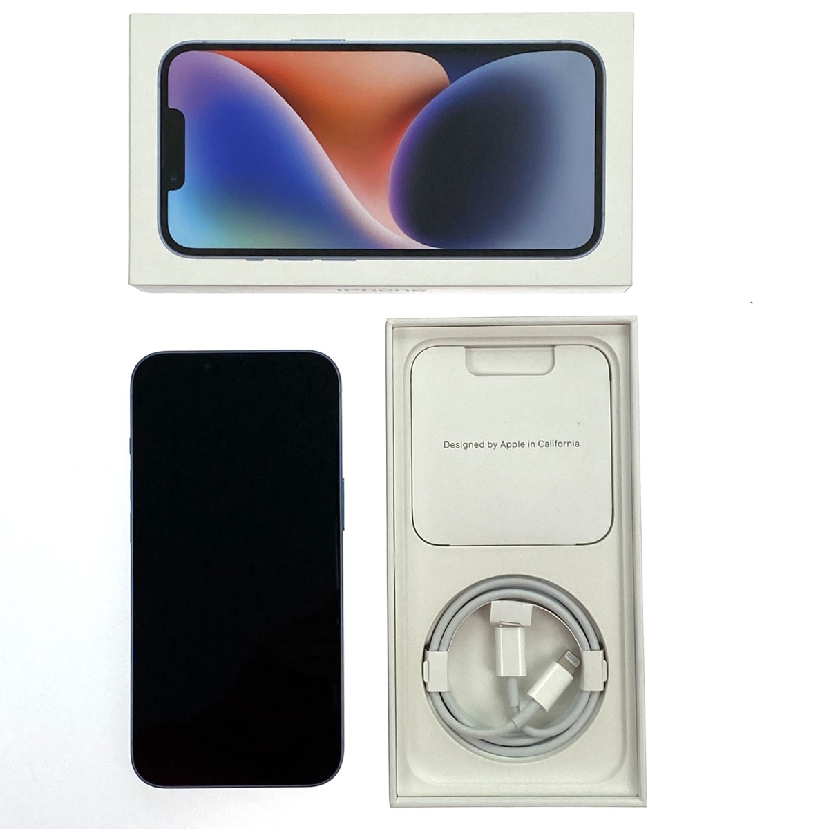 ##【中古】Apple アップル iPhone14 128GB MPVJ3J/A 初期化済 SIMロックなし Aランク
