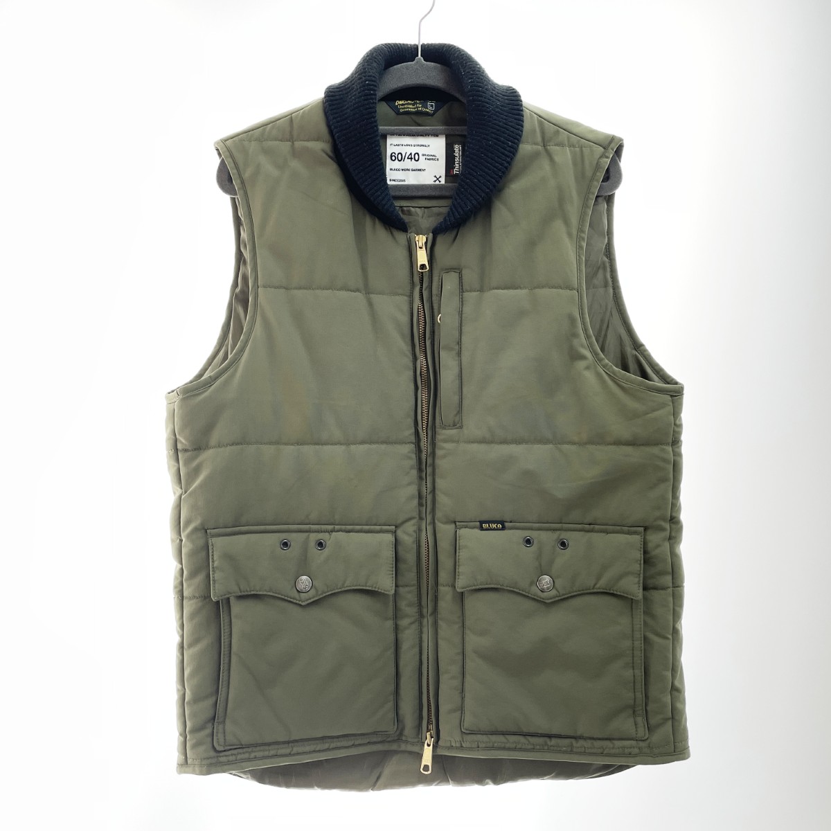 楽天市場】【中古】BLUCO | ブルコ QUILTING VEST ダウンベスト