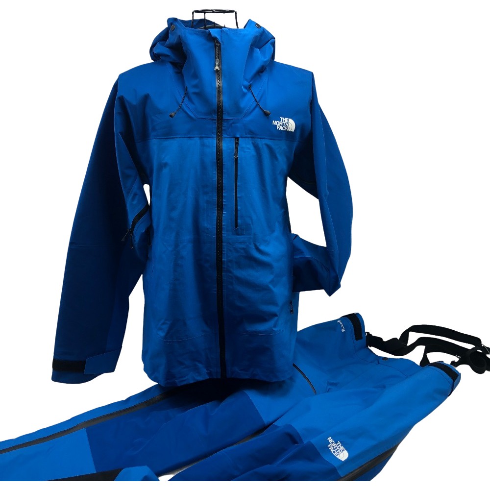 ΣΣ【中古】THE NORTH FACE ザノースフェイス ハイブリッドライエルジャケット/パンツ 上下セット NP62001/NP62002 XLサイズ ブルー Bランク