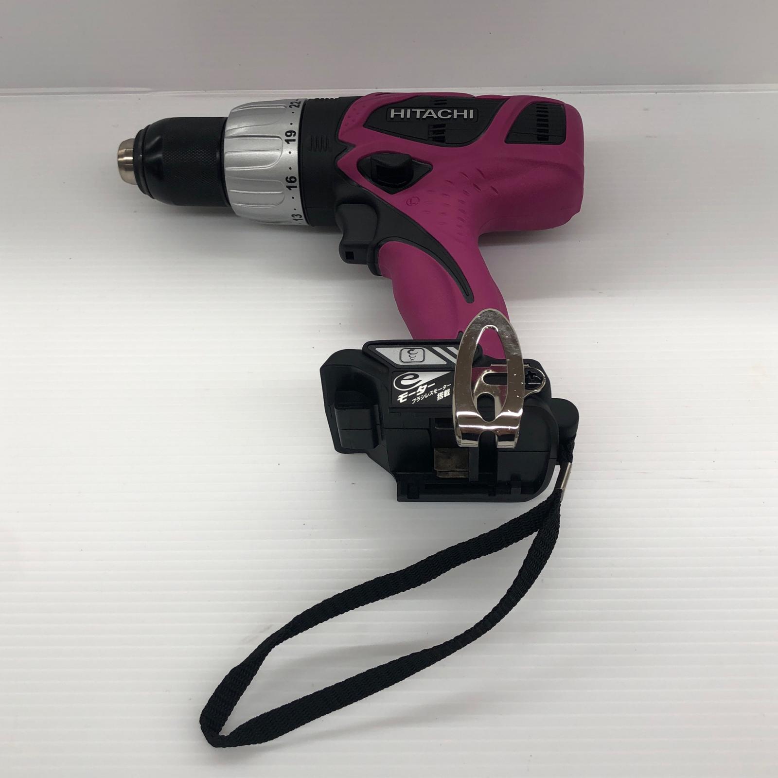 ДД【中古】HITACHI 日立 ドライバドリル J430085 目立った傷や汚れなし 程度A DV14DBL ショッキングピンク Aランク｜リサイクルビッグバン店