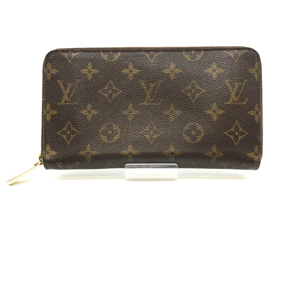 【中古】LOUIS VUITTON ルイヴィトン ラウンドファスナー財布 モノグラム ジッピーオーガナイザー M60002 ブラウン Bランク|リサイクルビッグバン店
