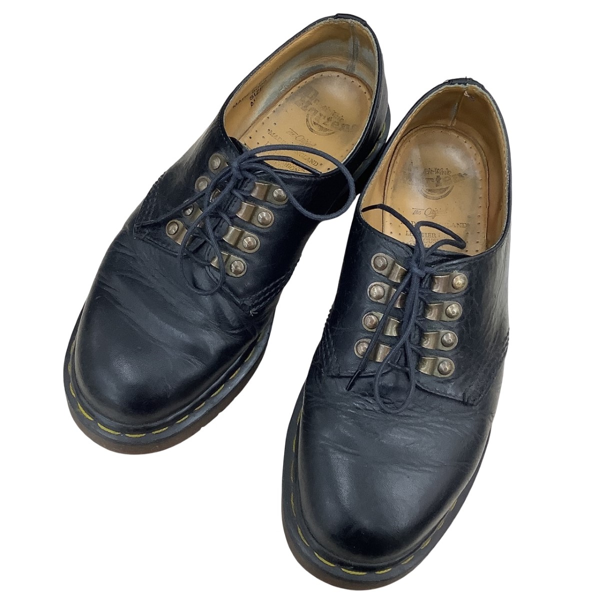 【中古】Dr.Martens ドクターマーチン メンズ Vintage 90s レザーシューズ SIZE 6 ブラック Cランク