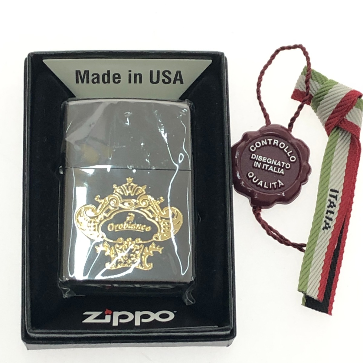 □□【中古】ORIBINCO ライター ZIPPO OR2-003BK Bランク