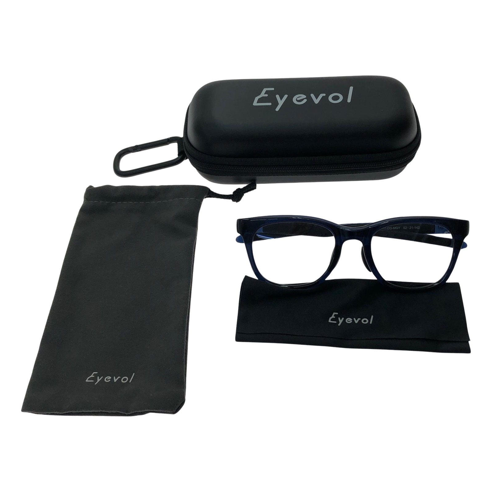 ▼▼【中古】Eyevol アイヴォル アイウェア ユニセックス サングラス SHAW 52 NVY-DG-NGY ブラック Bランク
