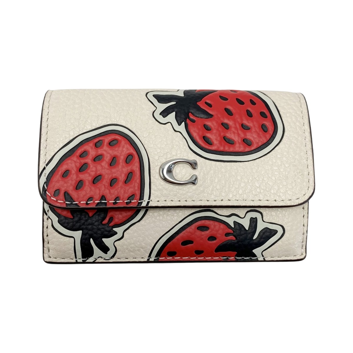 楽天市場】【COACH】 コーチ イチゴ柄 長財布 ミディアム ID ジップ