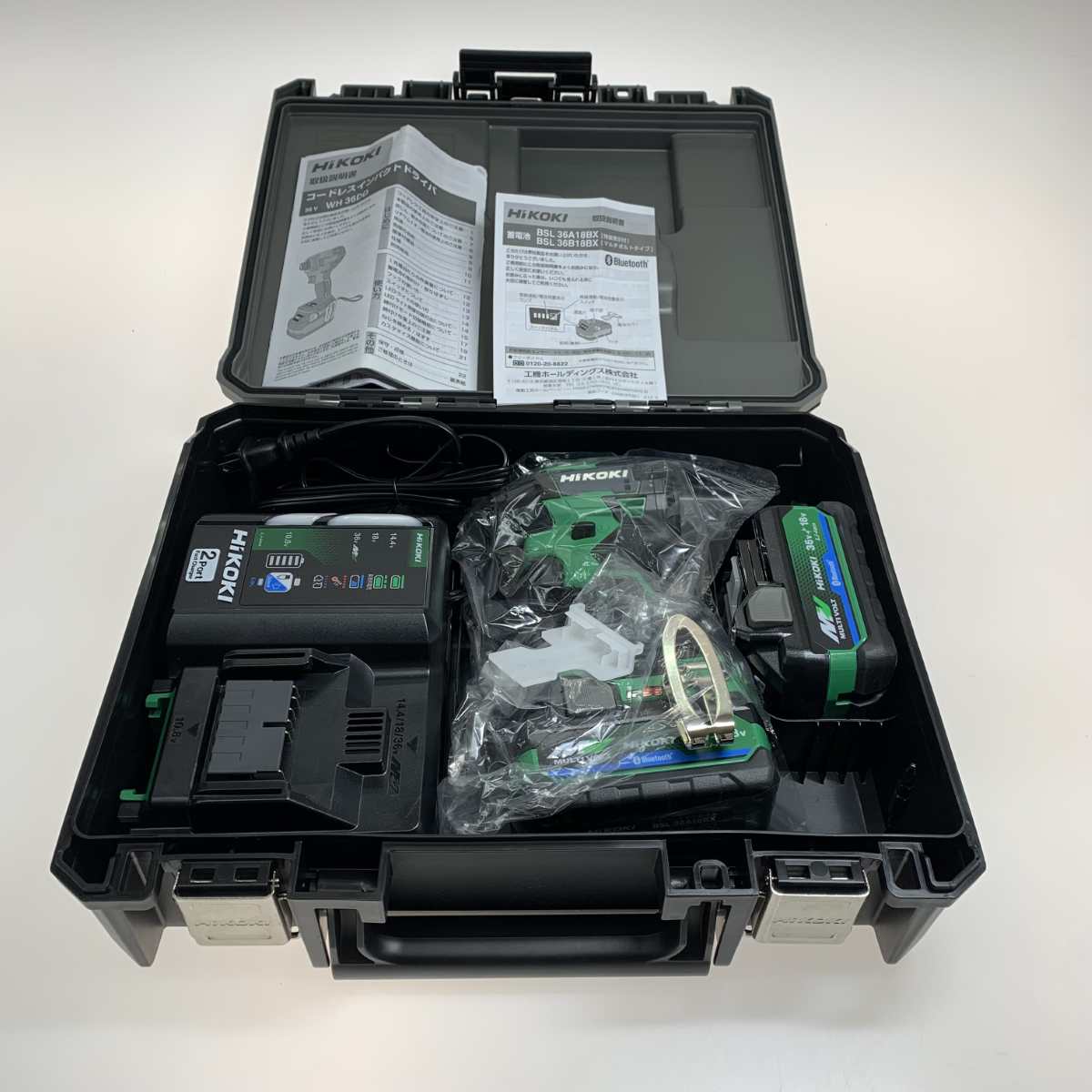 ●●【中古】HiKOKI ハイコーキ 締付工具 インパクトドライバ 未使用品 WH36DD グリーン Sランク
