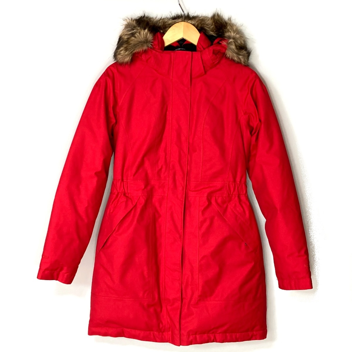 【中古】THE NORTH FACE ザノースフェイス ダウンジャケット TB5M / TN5M レッド SIZE S レディース Bランク|リサイクルビッグバン店
