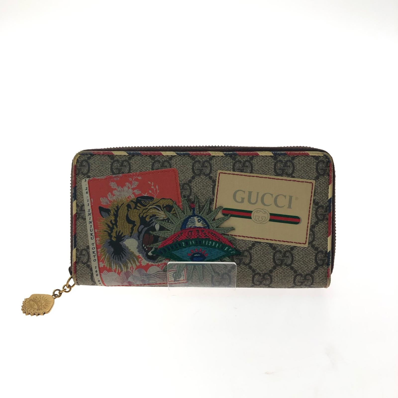 楽天市場】【未使用品】【財布】GUCCI グッチ GGスプリーム タイガー