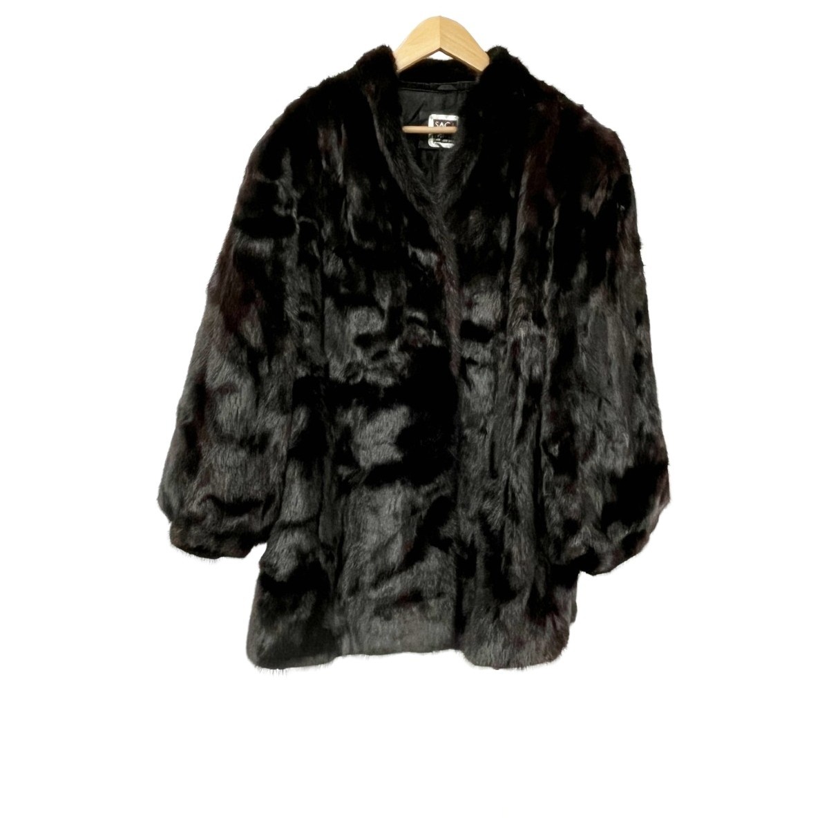 美品　SAGA MINK(サガミンク)黒ファーコート 楽天市場】SAGA MINK サガミンク Altima アルティマ ロングコート 毛皮