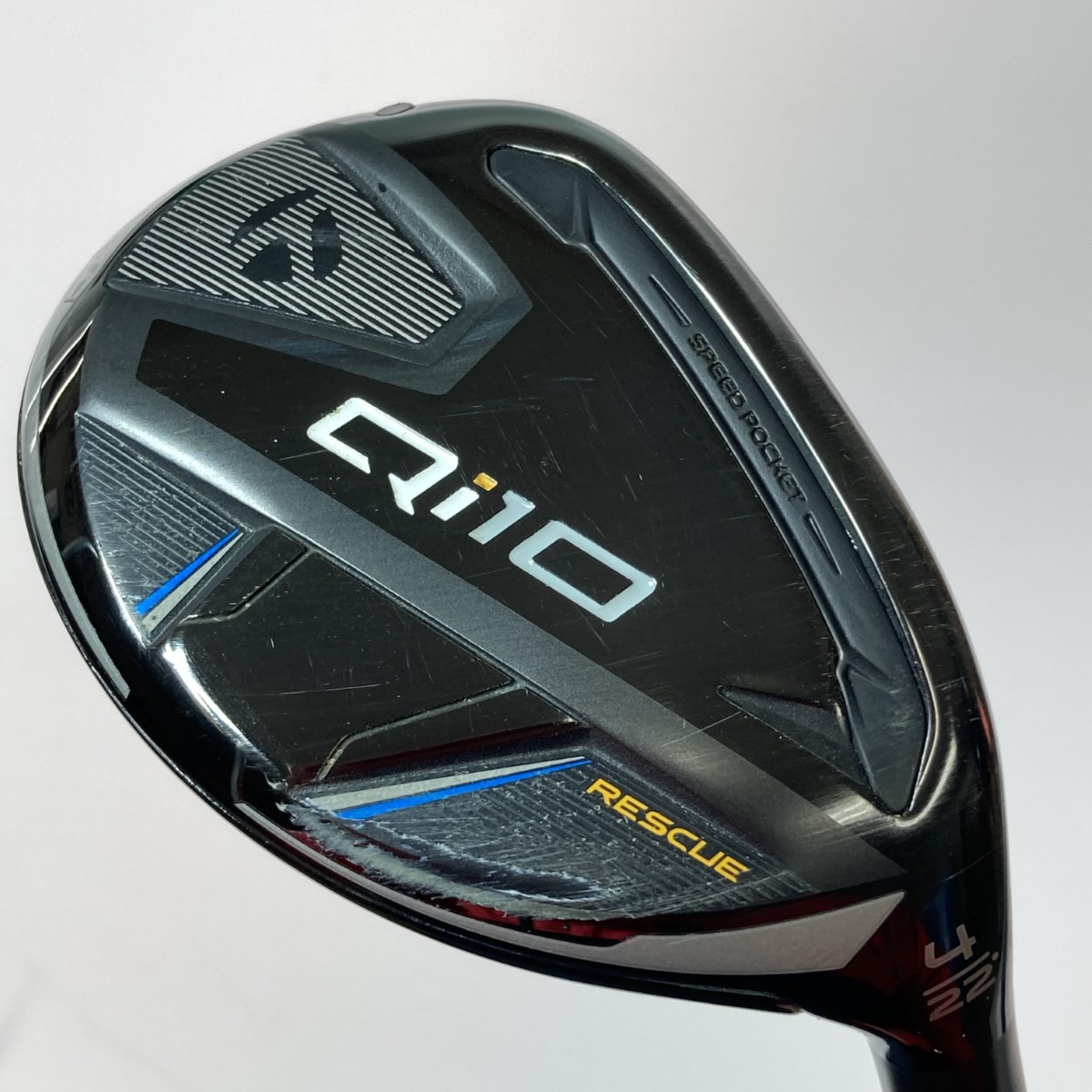 【中古】TaylorMade テーラーメイド Qi10 RESCUE 4UT 22° ユーティリティ N.S.PRO 820GH S カバー付 Cランク