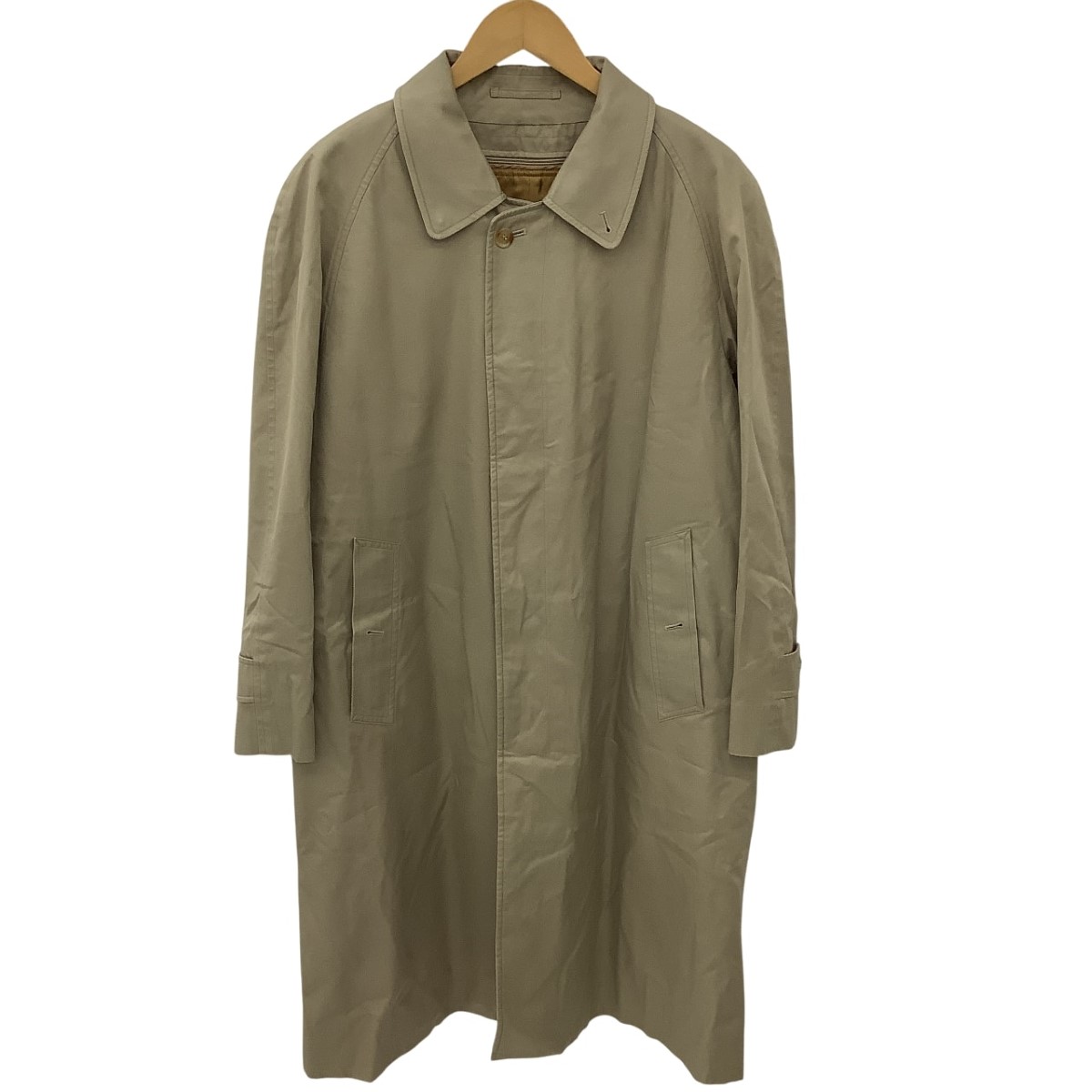 【中古】Burberrys バーバリーズ メンズ ロングコート ライナー付き SIZE M WRO55 ベージュ Bランク