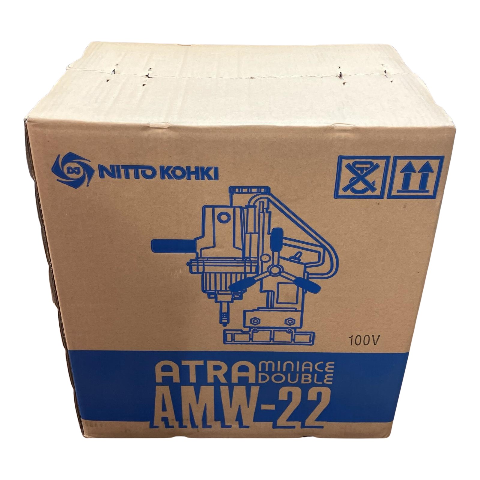 【中古】NITTO KOHKI アトラミニエースダブル 持ちはこぶ式穴あけ機 未当て嵌める品 AMW-22 S価値づける