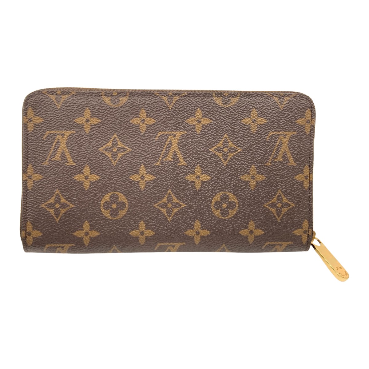 〇〇【中古】LOUIS VUITTON ルイヴィトン モノグラム ジッピー オーガナイザー NM ラウンドファスナー長財布 M62581 ブラウン Bランク