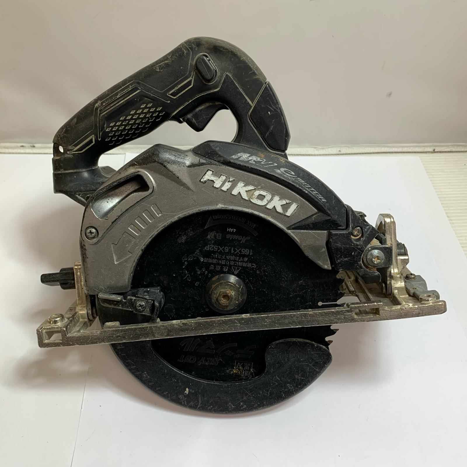 ♭♭【中古】HiKOKI ハイコーキ 165粍 コードレス丸ノコ キズ、スレ、ヨゴレあり 2021.3製 C3606DA 黒いこと C価値づける