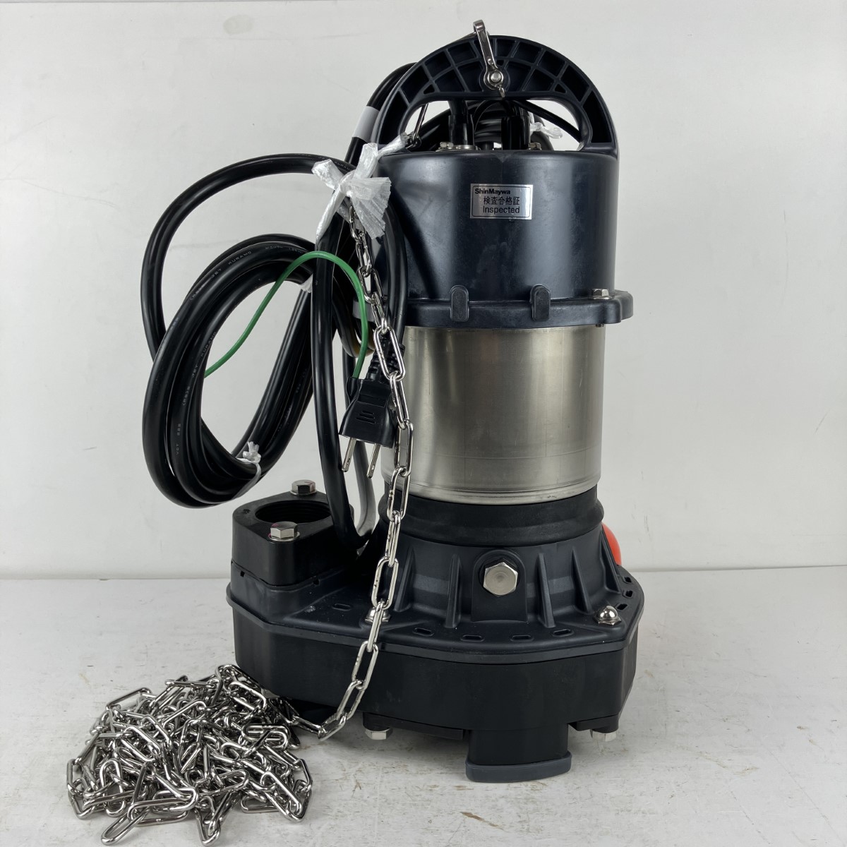ЗЗ【中古】ShinMaywa 新明和工業 100v 0.4kw 口径40mm 水中ポンプ 取説付 CRC401DS-F40 Sランク