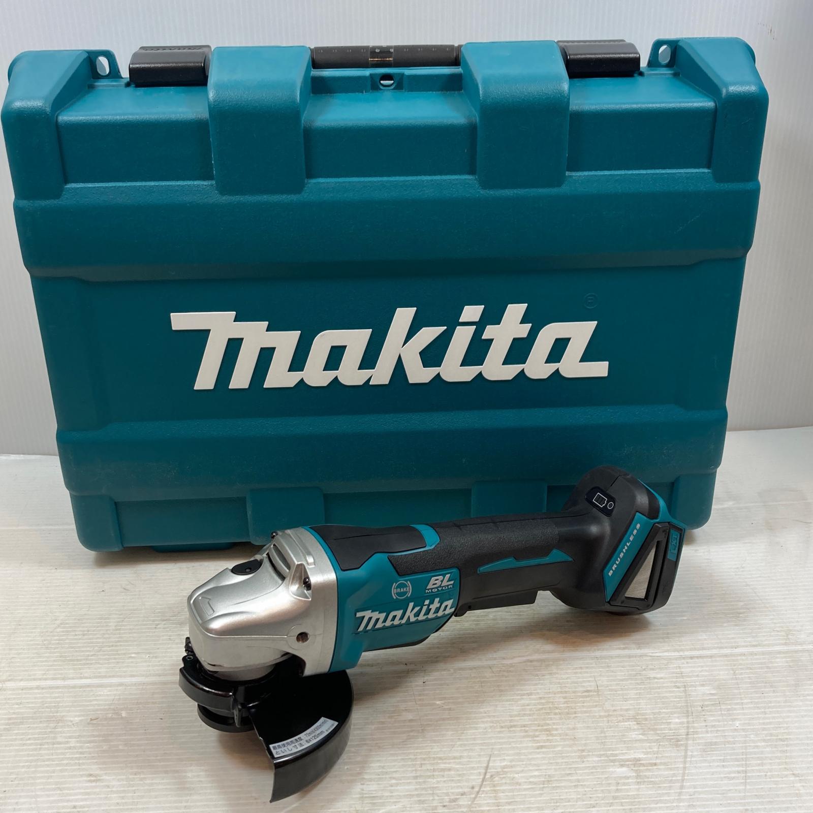 κκ【中古】MAKITA マキタ 研磨工具 ディスクグラインダー コードレス式 125mm 18v 150656Y GA508DRGX ブルー Sランク