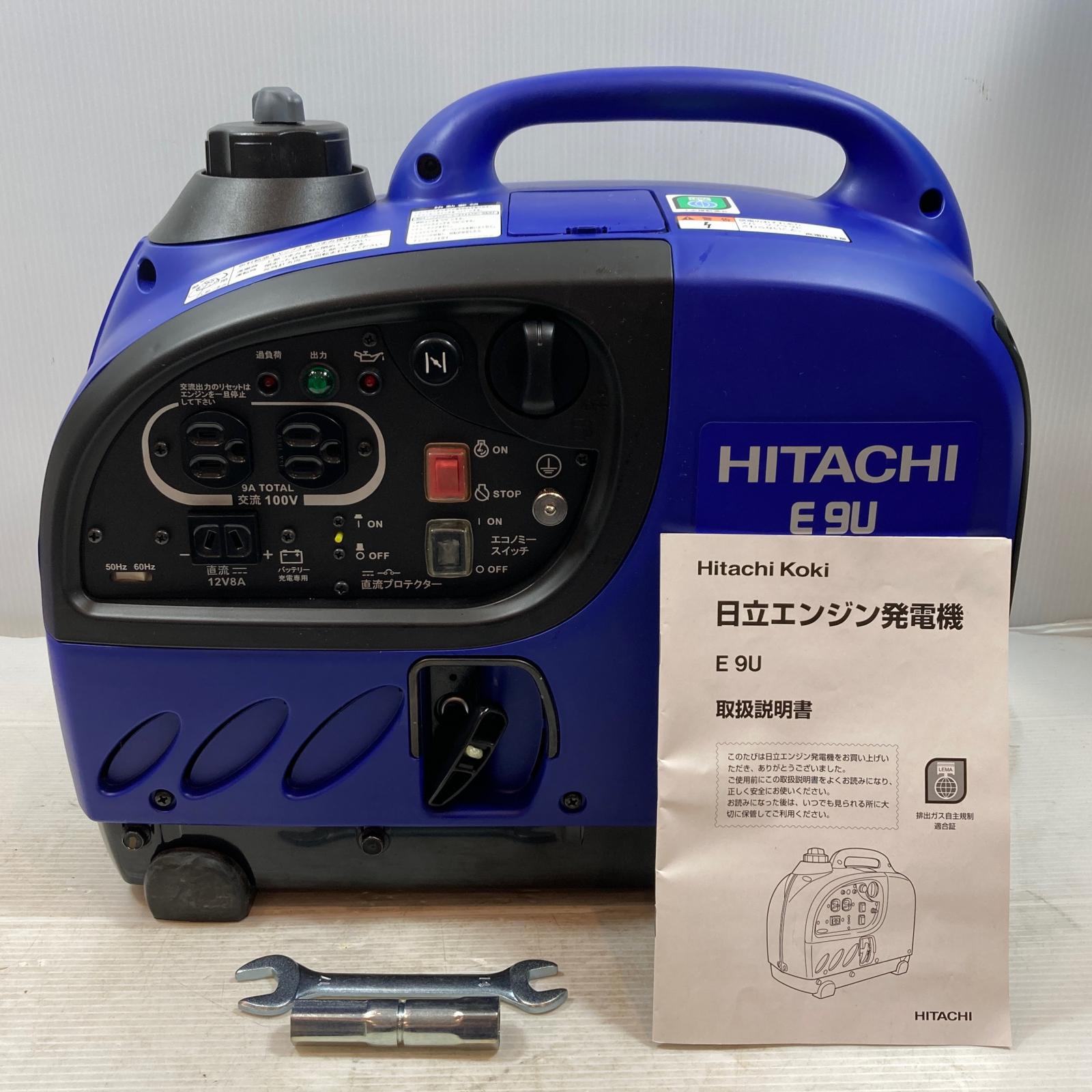 κκ【中古】HITACHI 日立 大型機械 インバーター発電機 4サイクル 150003 E9U ブルー Aランク