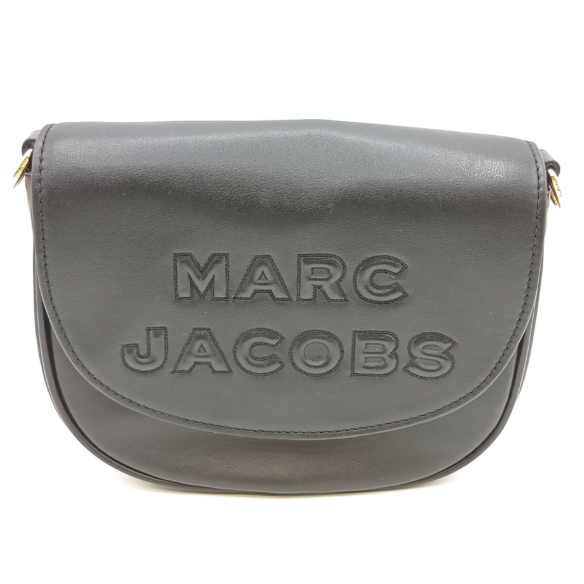 【中古】MARC JACOBS マークジェイコブス ショルダーバッグ 斜め掛けバッグ M0016396 ブラック Bランク