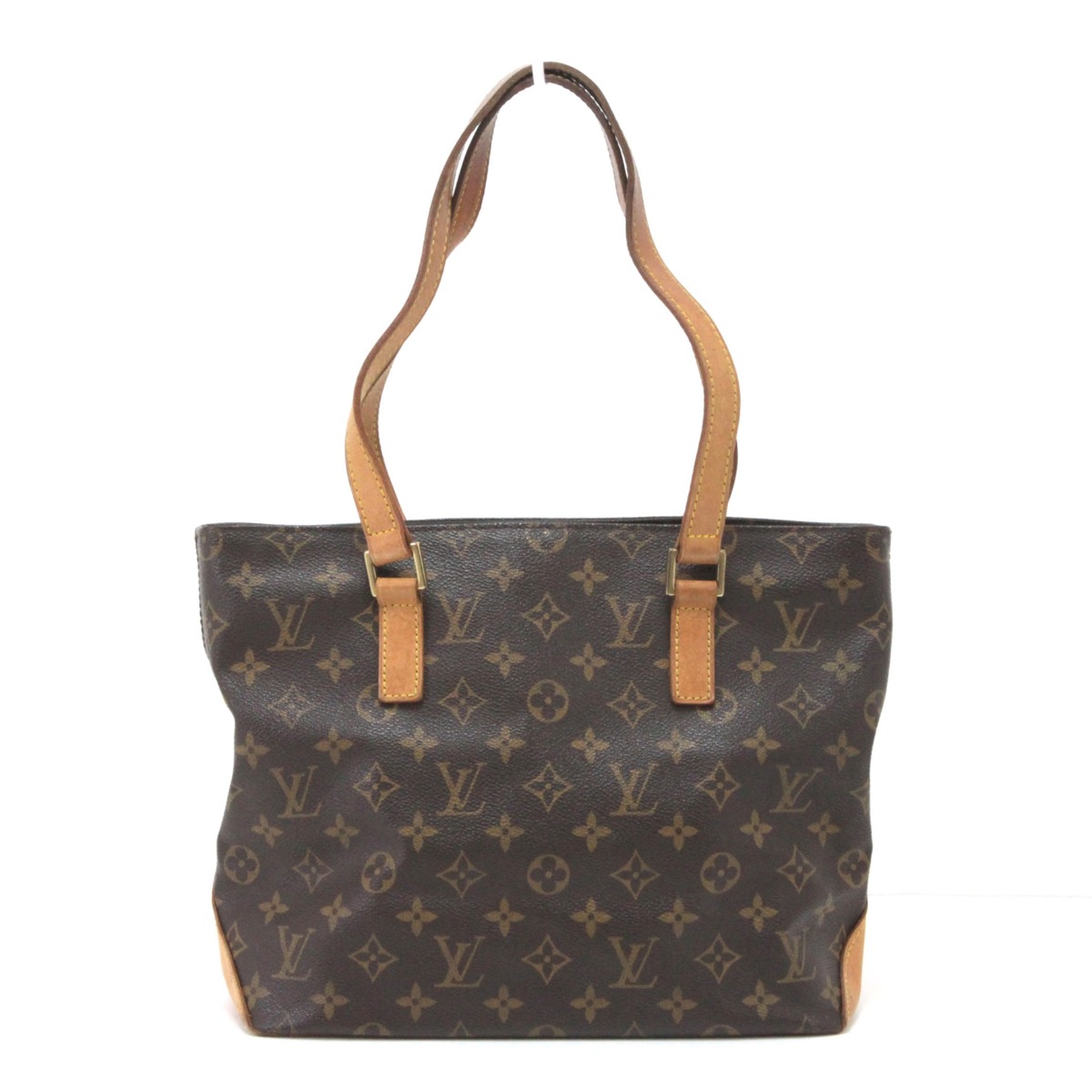 【中古】LOUIS VUITTON ルイヴィトン モノグラム カバピアノ トートバッグ M51148 ブラウン Cランク