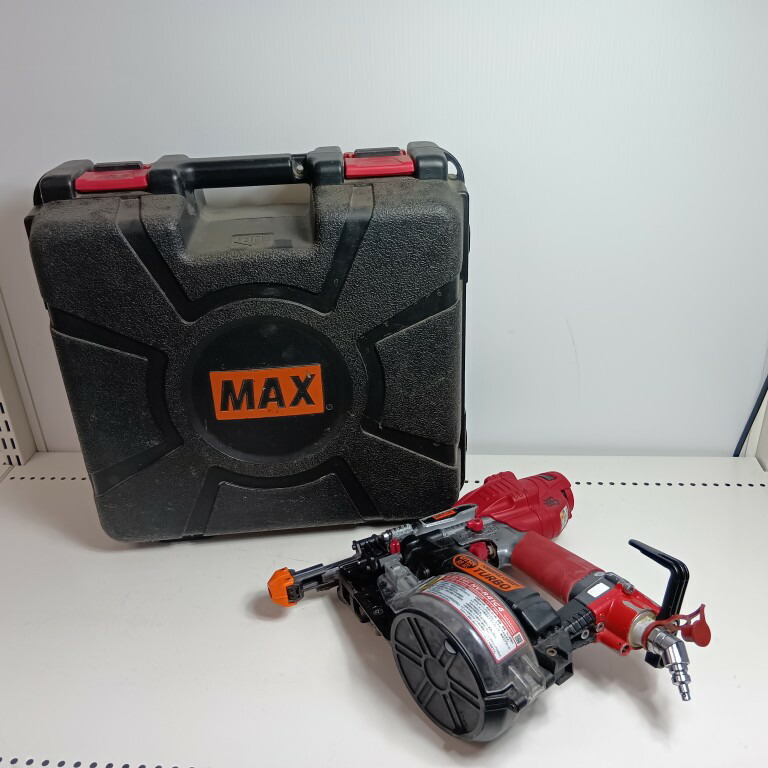 【中古】MAX マックス ねじ打ち機 HV-R41G4 赤いこと 座標軸C 本体のみ 高圧 C序列付ける