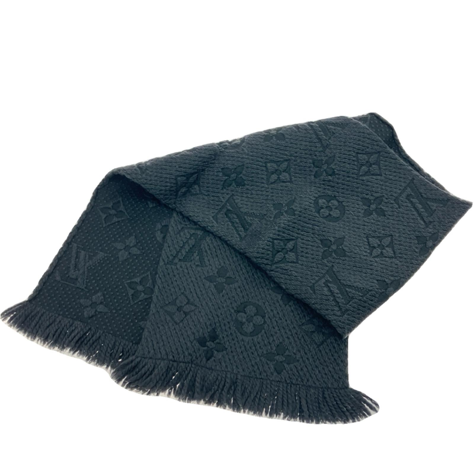 【中古】LOUIS VUITTON ルイヴィトン エシャルプ・ロゴマニア モノグラム ブラック Bランク|リサイクルビッグバン店
