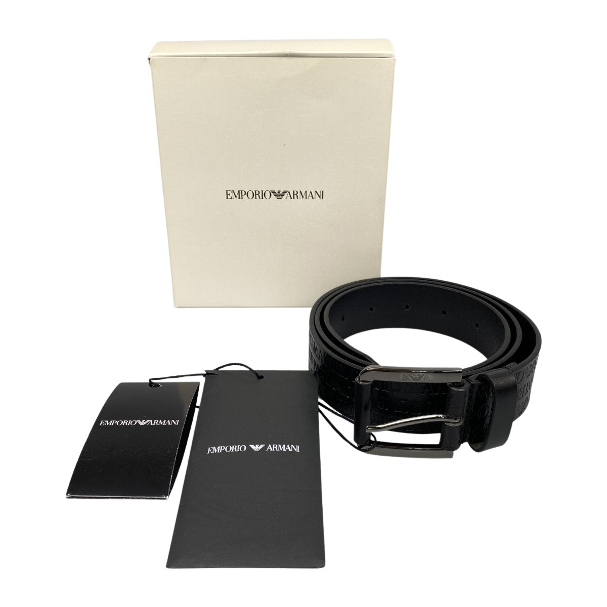 Giorgio Armani ベルト付きレザージャケット undefined